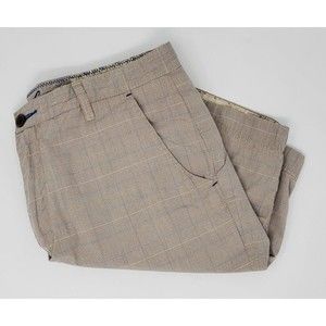 ROBERT GRAHAM PLAID COTTON SHORTS MEN 36 CLASSIC FIT